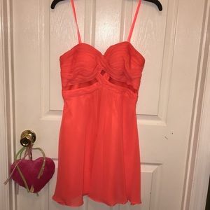 Hailey Logan formal peach color dress
